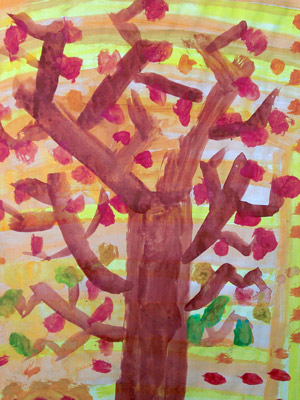 Kinderzeichnung Baum